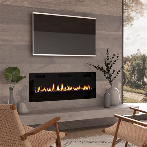 ultra thin electric fireplace insert